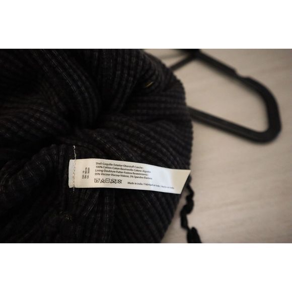 Free People One Women's Sz XS Black/Gray Katya Thermal Ruched Mini Dress - Picture 10 of 11